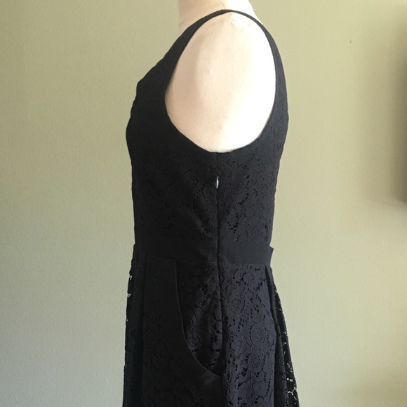 FREE PEOPLE black lace mini dress - Picture 5 of 8